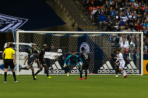 March 4/2018 Vancouver Whitecaps win 2018 season opener at BC Place Stadium in Vancouver against the Montreal Impact 2 to 1.