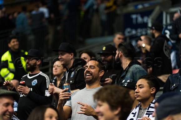 March 4/2018 Vancouver Whitecaps win 2018 season opener at BC Place Stadium in Vancouver against the Montreal Impact 2 to 1.