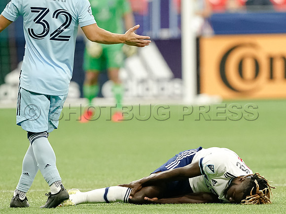 Whitecaps FC take a 2-1 win over Sporting Kansas City, October 17, 2021 at BC Place in Vancouver, BC. Vancouver is 1 point away from  a playoff position.