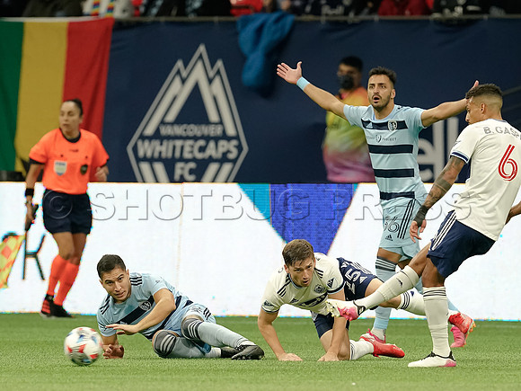 Whitecaps FC take a 2-1 win over Sporting Kansas City, October 17, 2021 at BC Place in Vancouver, BC. Vancouver is 1 point away from  a playoff position.