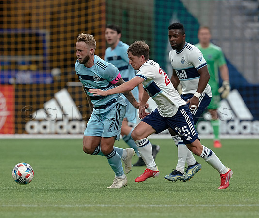 Whitecaps FC take a 2-1 win over Sporting Kansas City, October 17, 2021 at BC Place in Vancouver, BC. Vancouver is 1 point away from  a playoff position.