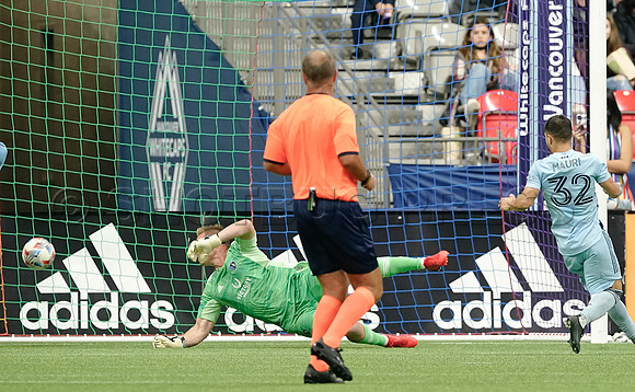 Whitecaps FC take a 2-1 win over Sporting Kansas City, October 17, 2021 at BC Place in Vancouver, BC. Vancouver is 1 point away from  a playoff position.