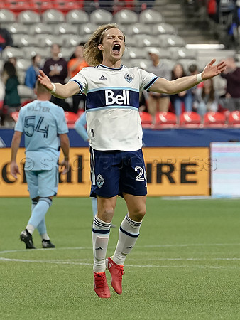 Whitecaps FC take a 2-1 win over Sporting Kansas City, October 17, 2021 at BC Place in Vancouver, BC. Vancouver is 1 point away from  a playoff position.