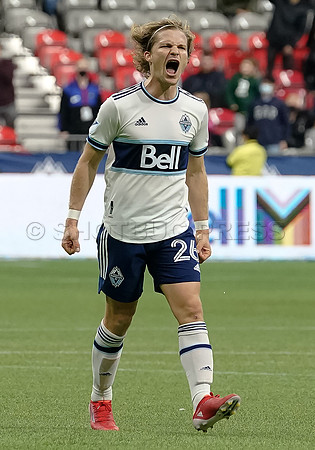 Whitecaps FC take a 2-1 win over Sporting Kansas City, October 17, 2021 at BC Place in Vancouver, BC. Vancouver is 1 point away from  a playoff position.
