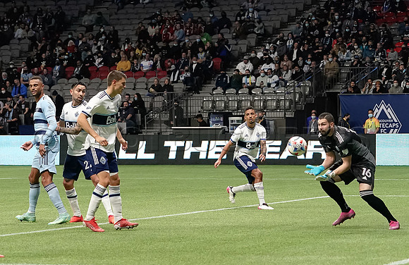 Whitecaps FC take a 2-1 win over Sporting Kansas City, October 17, 2021 at BC Place in Vancouver, BC. Vancouver is 1 point away from  a playoff position.