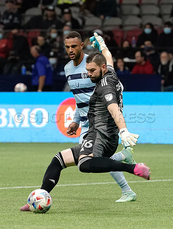 Whitecaps FC take a 2-1 win over Sporting Kansas City, October 17, 2021 at BC Place in Vancouver, BC. Vancouver is 1 point away from  a playoff position.