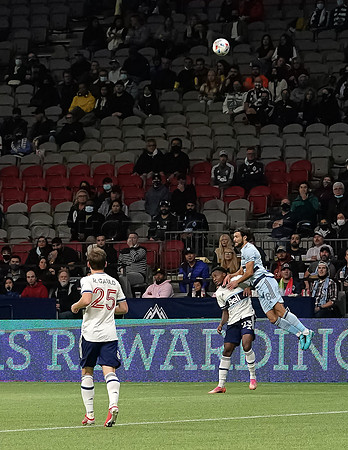 Whitecaps FC take a 2-1 win over Sporting Kansas City, October 17, 2021 at BC Place in Vancouver, BC. Vancouver is 1 point away from  a playoff position.