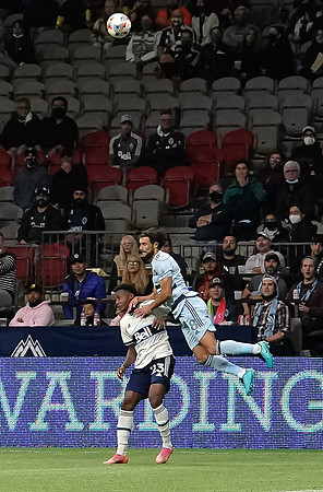 Whitecaps FC take a 2-1 win over Sporting Kansas City, October 17, 2021 at BC Place in Vancouver, BC. Vancouver is 1 point away from  a playoff position.