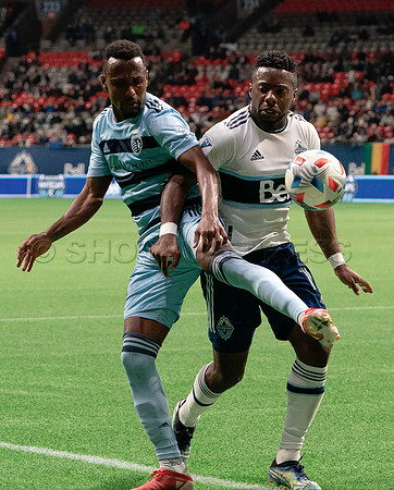 Whitecaps FC take a 2-1 win over Sporting Kansas City, October 17, 2021 at BC Place in Vancouver, BC. Vancouver is 1 point away from  a playoff position.