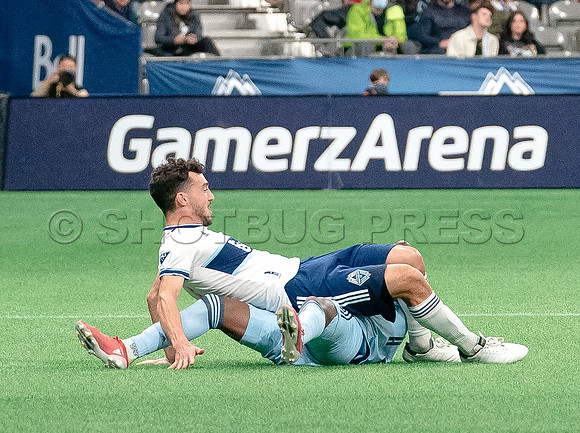 Whitecaps FC take a 2-1 win over Sporting Kansas City, October 17, 2021 at BC Place in Vancouver, BC. Vancouver is 1 point away from  a playoff position.