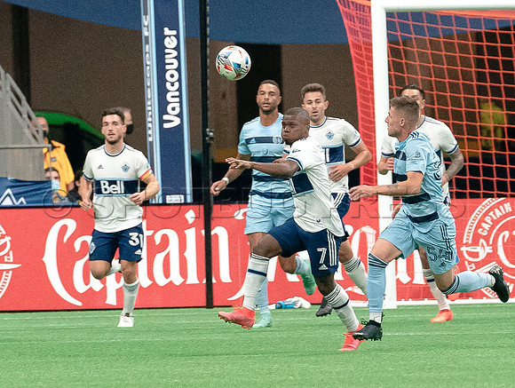 Whitecaps FC take a 2-1 win over Sporting Kansas City, October 17, 2021 at BC Place in Vancouver, BC. Vancouver is 1 point away from  a playoff position.