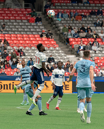 Whitecaps FC take a 2-1 win over Sporting Kansas City, October 17, 2021 at BC Place in Vancouver, BC. Vancouver is 1 point away from  a playoff position.