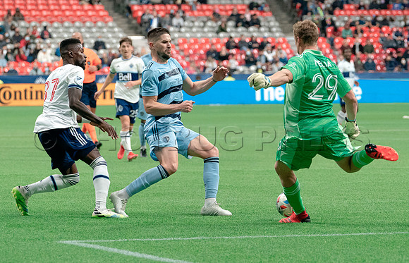 Whitecaps FC take a 2-1 win over Sporting Kansas City, October 17, 2021 at BC Place in Vancouver, BC. Vancouver is 1 point away from  a playoff position.