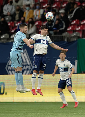 Whitecaps FC take a 2-1 win over Sporting Kansas City, October 17, 2021 at BC Place in Vancouver, BC. Vancouver is 1 point away from  a playoff position.