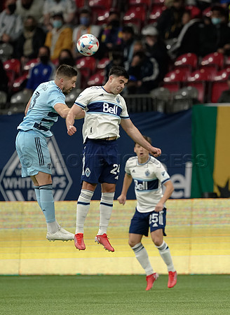 Whitecaps FC take a 2-1 win over Sporting Kansas City, October 17, 2021 at BC Place in Vancouver, BC. Vancouver is 1 point away from  a playoff position.