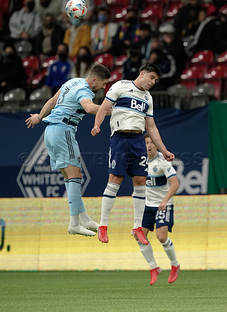 Whitecaps FC take a 2-1 win over Sporting Kansas City, October 17, 2021 at BC Place in Vancouver, BC. Vancouver is 1 point away from  a playoff position.