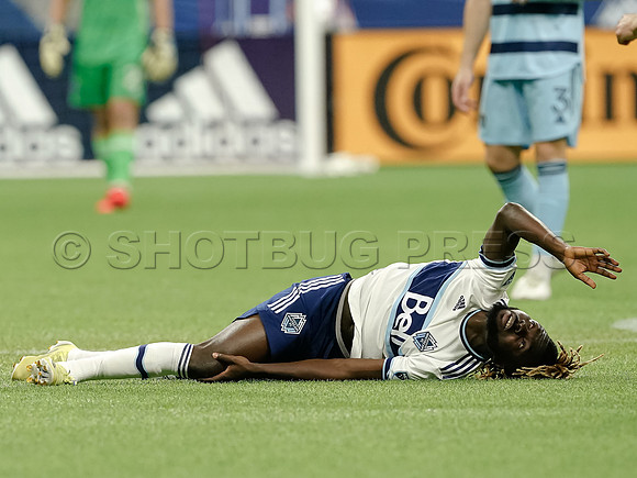 Whitecaps FC take a 2-1 win over Sporting Kansas City, October 17, 2021 at BC Place in Vancouver, BC. Vancouver is 1 point away from  a playoff position.