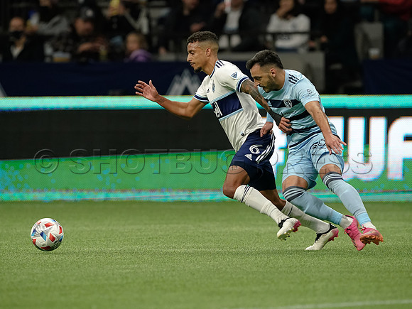 Whitecaps FC take a 2-1 win over Sporting Kansas City, October 17, 2021 at BC Place in Vancouver, BC. Vancouver is 1 point away from  a playoff position.