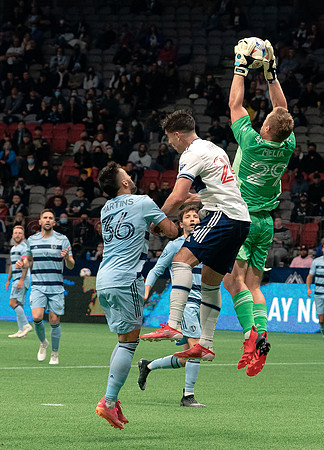 Whitecaps FC take a 2-1 win over Sporting Kansas City, October 17, 2021 at BC Place in Vancouver, BC. Vancouver is 1 point away from  a playoff position.