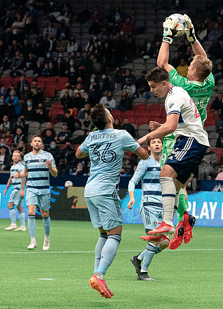 Whitecaps FC take a 2-1 win over Sporting Kansas City, October 17, 2021 at BC Place in Vancouver, BC. Vancouver is 1 point away from  a playoff position.