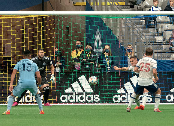 Whitecaps FC take a 2-1 win over Sporting Kansas City, October 17, 2021 at BC Place in Vancouver, BC. Vancouver is 1 point away from  a playoff position.