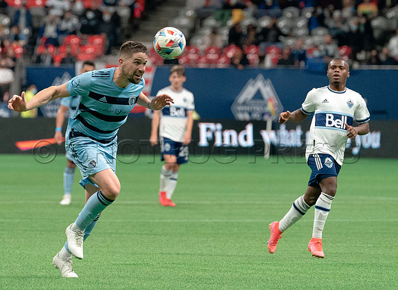 Whitecaps FC take a 2-1 win over Sporting Kansas City, October 17, 2021 at BC Place in Vancouver, BC. Vancouver is 1 point away from  a playoff position.