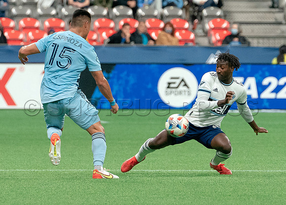 Whitecaps FC take a 2-1 win over Sporting Kansas City, October 17, 2021 at BC Place in Vancouver, BC. Vancouver is 1 point away from  a playoff position.