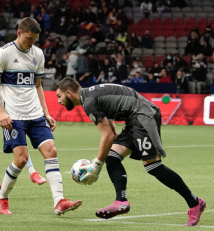 Whitecaps FC take a 2-1 win over Sporting Kansas City, October 17, 2021 at BC Place in Vancouver, BC. Vancouver is 1 point away from  a playoff position.