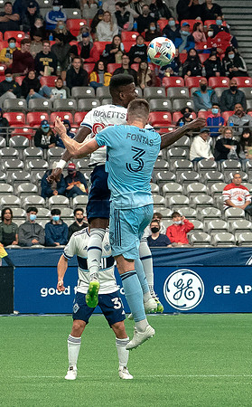 Whitecaps FC take a 2-1 win over Sporting Kansas City, October 17, 2021 at BC Place in Vancouver, BC. Vancouver is 1 point away from  a playoff position.