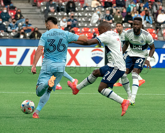 Whitecaps FC take a 2-1 win over Sporting Kansas City, October 17, 2021 at BC Place in Vancouver, BC. Vancouver is 1 point away from  a playoff position.