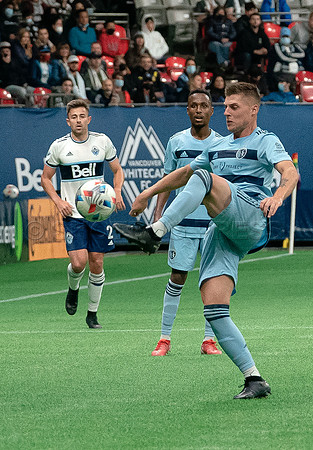 Whitecaps FC take a 2-1 win over Sporting Kansas City, October 17, 2021 at BC Place in Vancouver, BC. Vancouver is 1 point away from  a playoff position.