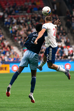 Sat, April 2, 2022 The Vancouver Whitecaps FC clinch a 1-0 win over Sporting Kansas City in Vancouver.