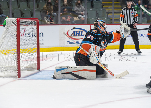 Abbotsford Canucks defeat San Diego Gulls 4-2 on Sunday, Jan 23, 2022 at Abbotsford Centre.