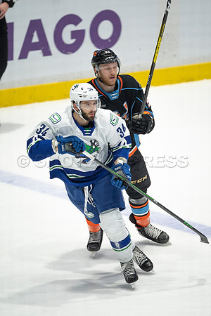 Abbotsford Canucks defeat San Diego Gulls 4-2 on Sunday, Jan 23, 2022 at Abbotsford Centre.