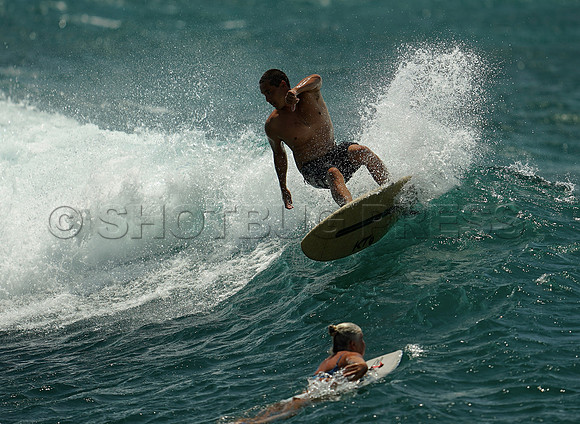 Surf shots at Ho'okipa, in Paia, HI, USA, June 23, 2024.