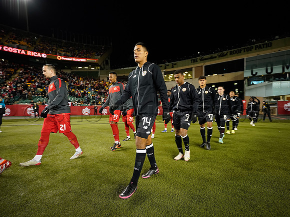 Canada takes 3 points in their 1-0 win over Costa Rica in front of 48,806 fans in World Cup qualifying in Edmonton, Alberta.