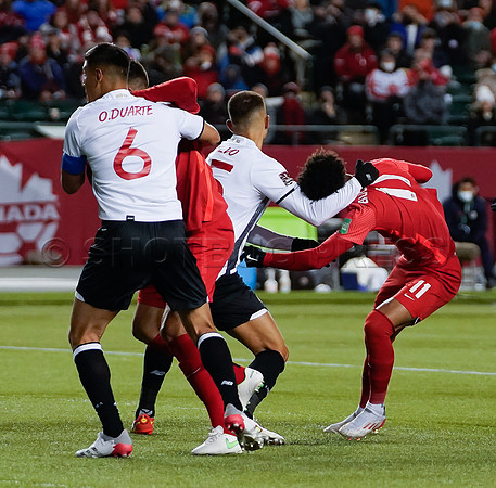 Canada takes 3 points in their 1-0 win over Costa Rica in front of 48,806 fans in World Cup qualifying in Edmonton, Alberta.