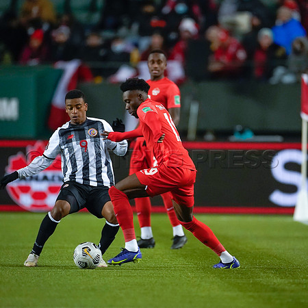 Canada takes 3 points in their 1-0 win over Costa Rica in front of 48,806 fans in World Cup qualifying in Edmonton, Alberta.