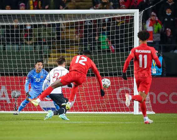 Canada takes 3 points in their 1-0 win over Costa Rica in front of 48,806 fans in World Cup qualifying in Edmonton, Alberta.
