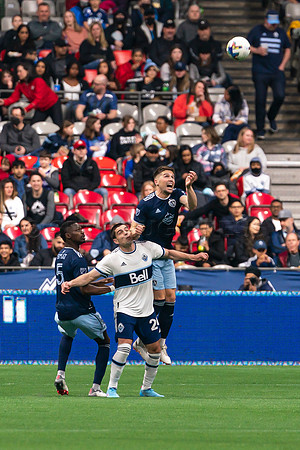 Sat, April 2, 2022 The Vancouver Whitecaps FC clinch a 1-0 win over Sporting Kansas City in Vancouver.