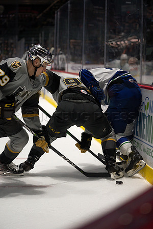 Abbotsford Canucks take a 2-0 win over Henderson Silver Knights in Abbotsford, Sunday, October 24, 2021.
