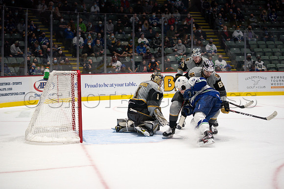 Abbotsford Canucks take a 2-0 win over Henderson Silver Knights in Abbotsford, Sunday, October 24, 2021.