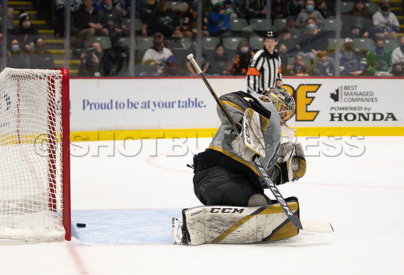 Abbotsford Canucks take a 2-0 win over Henderson Silver Knights in Abbotsford, Sunday, October 24, 2021.