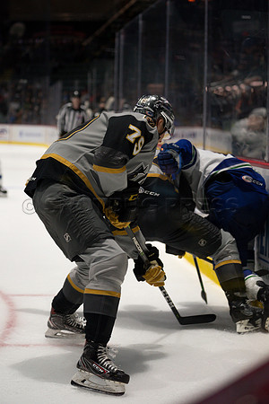 Abbotsford Canucks take a 2-0 win over Henderson Silver Knights in Abbotsford, Sunday, October 24, 2021.