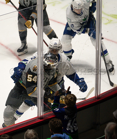 Abbotsford Canucks take a 2-0 win over Henderson Silver Knights in Abbotsford, Sunday, October 24, 2021.