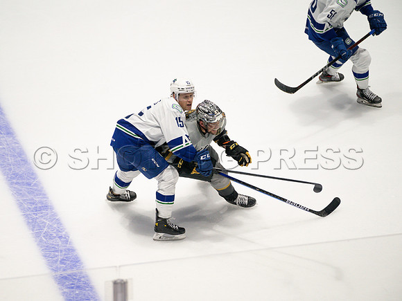 Abbotsford Canucks take a 2-0 win over Henderson Silver Knights in Abbotsford, Sunday, October 24, 2021.