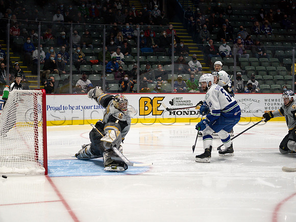Abbotsford Canucks take a 2-0 win over Henderson Silver Knights in Abbotsford, Sunday, October 24, 2021.