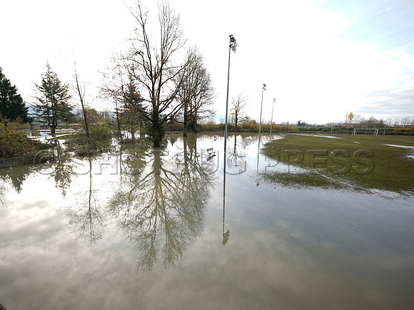 Sumas Prairie, Abbotsford largely under water Saturday Nov 20, 2021 due to flooding from an Atmospheric River system.