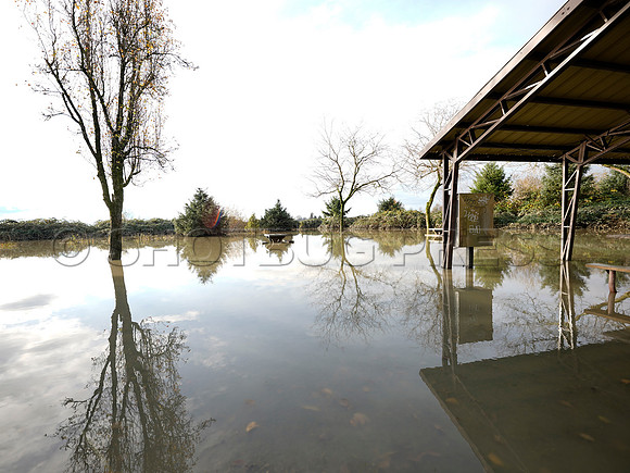 Sumas Prairie, Abbotsford largely under water Saturday Nov 20, 2021 due to flooding from an Atmospheric River system.