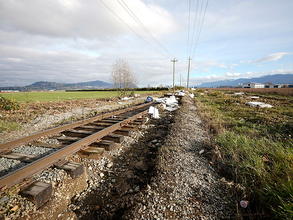 Sumas Prairie, Abbotsford largely under water Saturday Nov 20, 2021 due to flooding from an Atmospheric River system.